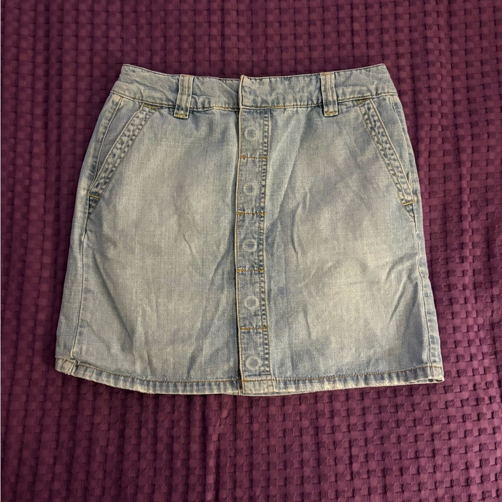 Tommy Hilfiger Light Blue Denim Mini Skirt